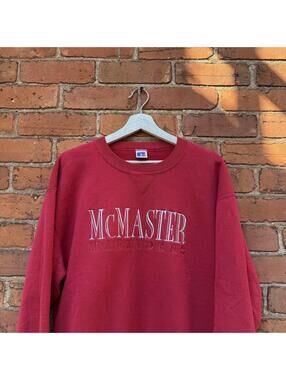 vintage mcmaster university Russell athletic sweatshirt 90s
